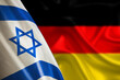 Flaggen von Deutschland und Israel