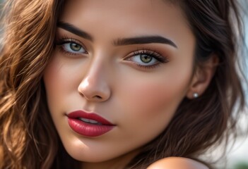  A Portrait Of Breathtakingly Gorgeous, Exotic, Beautiful Woman.
