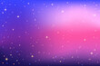 Gradient purple sky background. Pink night space with stars and sparkles. Vector dark galaxy. Fantasy cosmic vibrant color universe. Liquid iridescent outer space with glitter texture.