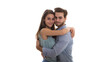 © MONWARA - Young couple in love together isolated on a transparent background