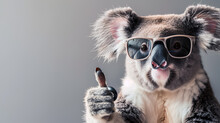 Koala With Glasses,generative Ai