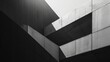 Concrete Ascent: Stark Monochrome Architecture Reaching Skyward in a Minimalist Statement