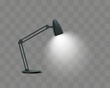 Vector 3d Realistic Render Illuminated Lamp Closeup Isolated on Transparent Background. Floor Lamp. Template of Electric for Interior Design, Energy Furniture. Home Equipment in Modern Style