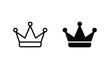 Crown icon set vector illustration for web, ui, and mobile apps