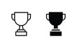 Trophy icon set vector illustration. for web, ui, and mobile apps	