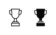 Trophy icon set vector illustration. for web, ui, and mobile apps	