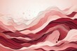 © Marina - Abstract line art with waves, curves and splashes in burgundy and pink  colors . Colorful background.