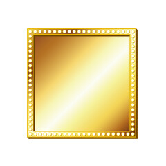 Wall Mural - gold decorative frame with flashy design
