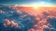 clouds background in soft warm pastel and neutral colors aesthetic minimalism wallpaper for social media content view of sky above clouds serene calming backdrop tranquility stock image
