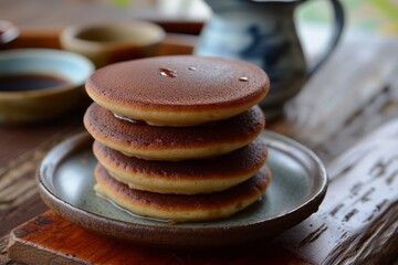 Poster - Japanese pancake with red bean jam