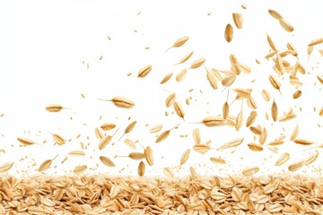 Sticker - Oats rise on a white surface