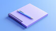 Notepad office icon 3d