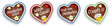four gingerbread hearts Oktoberfest 2024