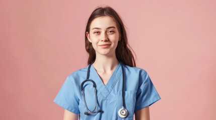 Sticker - A Smiling Young Medical Professional