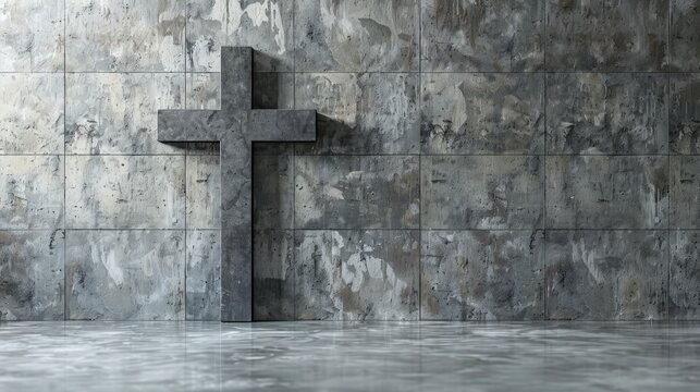 Christian religious background of a cross on a clean background. Religious background.