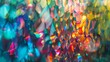 Deeply defocused the fragmented reflections of shifting colors seem to defy order and create a dazzling disorienting scene that pulls the viewer into the everevolving world of prismatic .