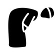 Ruku Posture Glyph Icon