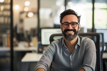 Poster - Shot of a male office worker