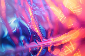 Wall Mural - abstract background with reflections and caustics. hi-tech. futuristic background image. created wit