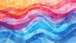 Abstract colorful watercolor background with waves and swirls for design