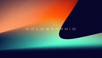 Wall Mural - Modern Holographic Gradient Background Design: Abstract Mesh for Digital Graphics