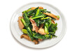 秋田県の野菜、ふくたちと鶏肉の炒め物