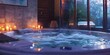 serene spa roombubbling hot tub and aromatherapy - relax and unwind in luxury