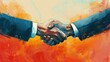 © rachmat - Handshake between two business partners