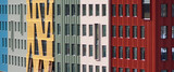 Fototapeta  - Brightly colored architecture in Kristiansund, Norway
