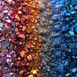 Stones and glitters colorful background 