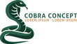 A cobra snake animal design mascot illustration icon concept