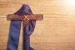 Lent season concept. Cross With Nails