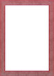 Illustration of a red frame on a white background with copy space