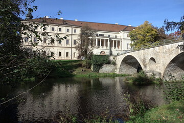 Canvas Print - Schloss und Sternbruecke in Weimar