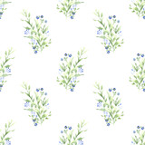Fototapeta Sypialnia - seamless floral pattern
