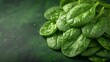 Spinach leaves. AI generate illustration