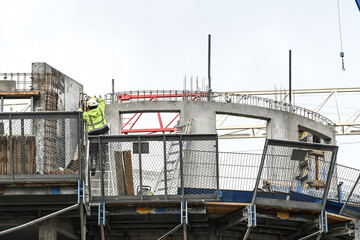 Sticker - Immobilier construction logement travail emploi job beton