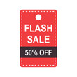 flash sale 50% badge rectangle form best price best deal discount big offer cheap price set