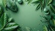 Green product background ..