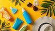 Summer accessories and sunscreens