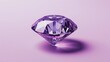 A diamond on purple background
