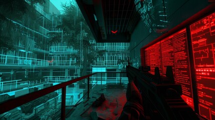 In a VR simulation of a cyber attack on a government building security forces must not only neutralize physical threats but also safeguard sensitive information. .