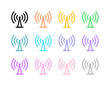 © Totto House - Editable vector wifi tower signal icon. Part of a big icon set family. Perfect for web and app interfaces, presentations, infographics, etc