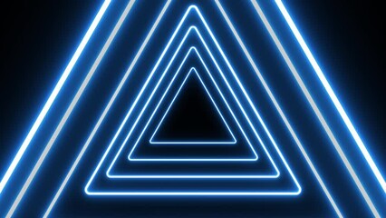Wall Mural - abstract neon modern triangle ornament