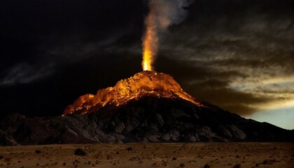 Wall Mural - 
The Pillar of Fire on Mount Horeb where Moses was in the presence of God.
The Book of Exodus