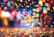 'confetti Rain Festive Carnival carnivals festivity Lights Glow Night background Magic: magic light celebration colours joy atmosphere sparkle dance music cost'