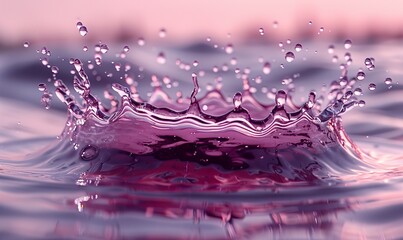 Wall Mural - Radiant Purple Pink Explosion Splash Isolated On Transparent Background