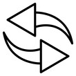 Transfer Vector Line Icon Design