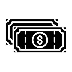 Canvas Print - Money glyph icon