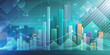 Abstract background from the financial industry, colorful and impressive illustration